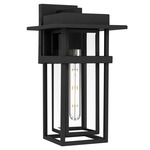 Morgan Outdoor Wall Light - Earth Black / Clear Beveled