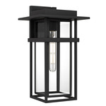 Morgan Outdoor Wall Light - Earth Black / Clear Beveled