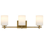 Morris Bathroom Vanity Light - Weathered Brass / Opal Etched