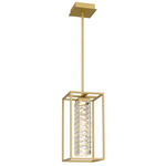 Dazzle Pendant - Soft Gold / Crystal