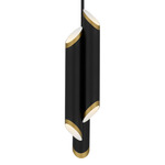 Manelis Pendant - Matte Black / Gold / White