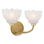 Whitecap Bathroom Vanity Light - Brushed Gold / Alabaster Glass