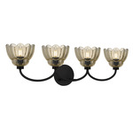Whitecap Bathroom Vanity Light - Mottled Cocoa / Amber