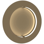 Boks Round Wall Light - Smokey Brass / Opal Acrylic