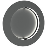 Boks Round Wall Light - Smoked Silver / Opal Acrylic