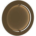 Boks Round Wall Light - Cast Bronze / Opal Acrylic