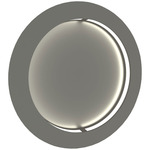 Boks Round Wall Light - Satin Pewter / Opal Acrylic