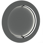 Boks Round Wall Light - Smoked Silver / Opal Acrylic