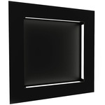 Boks Square Wall Light - Black / Opal Acrylic