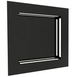 Boks Square Wall Light - Black Pearl / Opal Acrylic