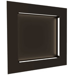 Boks Square Wall Light - Chestnut / Opal Acrylic