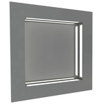 Boks Square Wall Light - Chrome / Opal Acrylic