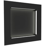 Boks Square Wall Light - Dark Iron / Opal Acrylic