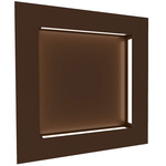 Boks Square Wall Light - Medieval Bronze / Opal Acrylic