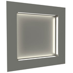 Boks Square Wall Light - Satin Pewter / Opal Acrylic