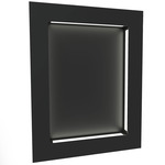 Boks Rectangle Wall Light - Dark Iron / Opal Acrylic