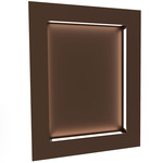Boks Rectangle Wall Light - Empire Bronze / Opal Acrylic