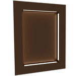 Boks Rectangle Wall Light - Medieval Bronze / Opal Acrylic
