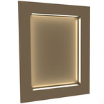 Boks Rectangle Wall Light - Smokey Brass / Opal Acrylic