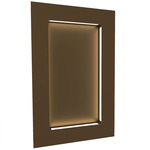 Boks Rectangle Wall Light - Cast Bronze / Opal Acrylic