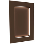 Boks Rectangle Wall Light - Empire Bronze / Opal Acrylic