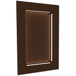 Boks Rectangle Wall Light - Medieval Bronze / Opal Acrylic