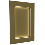 Boks Rectangle Wall Light - New Brass / Opal Acrylic