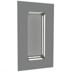 Boks Rectangle Wall Light - Chrome / Opal Acrylic