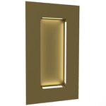 Boks Rectangle Wall Light - New Brass / Opal Acrylic