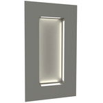 Boks Rectangle Wall Light - Satin Pewter / Opal Acrylic