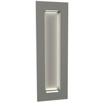 Boks Rectangle Wall Light - Satin Pewter / Opal Acrylic