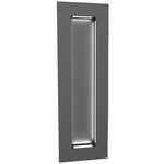 Boks Rectangle Wall Light - Smoked Silver / Opal Acrylic