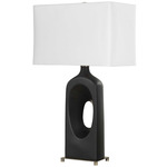 Void Table Lamp - Black / Brass / White