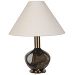Montagu Table Lamp - Brown / Brass / White