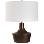 Paseo Table Lamp - Bronze / Antique Brass / White