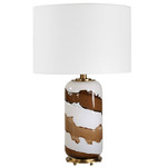 Ararat Table Lamp - Multicolor / White