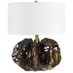 Jaudon Table Lamp - Bronze / Brass / Brown / White