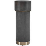 Wessex Drink Table - Brushed Brass / Charcoal