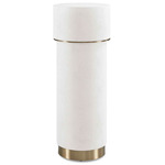 Wessex Drink Table - Brushed Brass / White