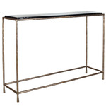 Ovard Console Table - Antique Brass / Clear