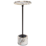 Brunson Drink Table - Bronze / Marble