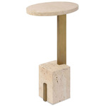Feranno Accent Table - Brass / Natural