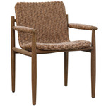Sumba Outdoor Dining Chair - Weathered Driftwood / Golden Flax
