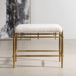 Karleen Bench - Antique Brass / Ivory