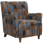 Lainey Armchair - Light Walnut / Ikat