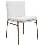 Ascend Dining Chair - Aged Gold / White