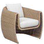 Tropic Outdoor Lounge Chair - Golden Flax / Oyster White