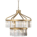 Social Club Chandelier - Havana Gold / Crystal
