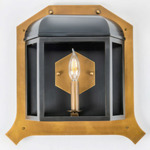Gaslighter Wall Light - Blackened Zinc / Heritage Bronze
