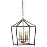 Gridlock Pendant - Black / Brass